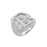 Letter R Size 10 Moissanite Ring